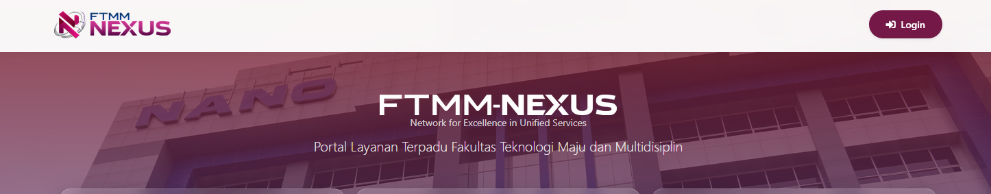 Tombol Login pada Landing Page