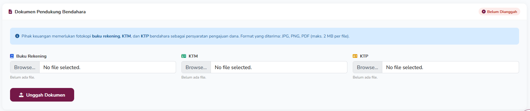 Form Edit Data Bendahara (2)
