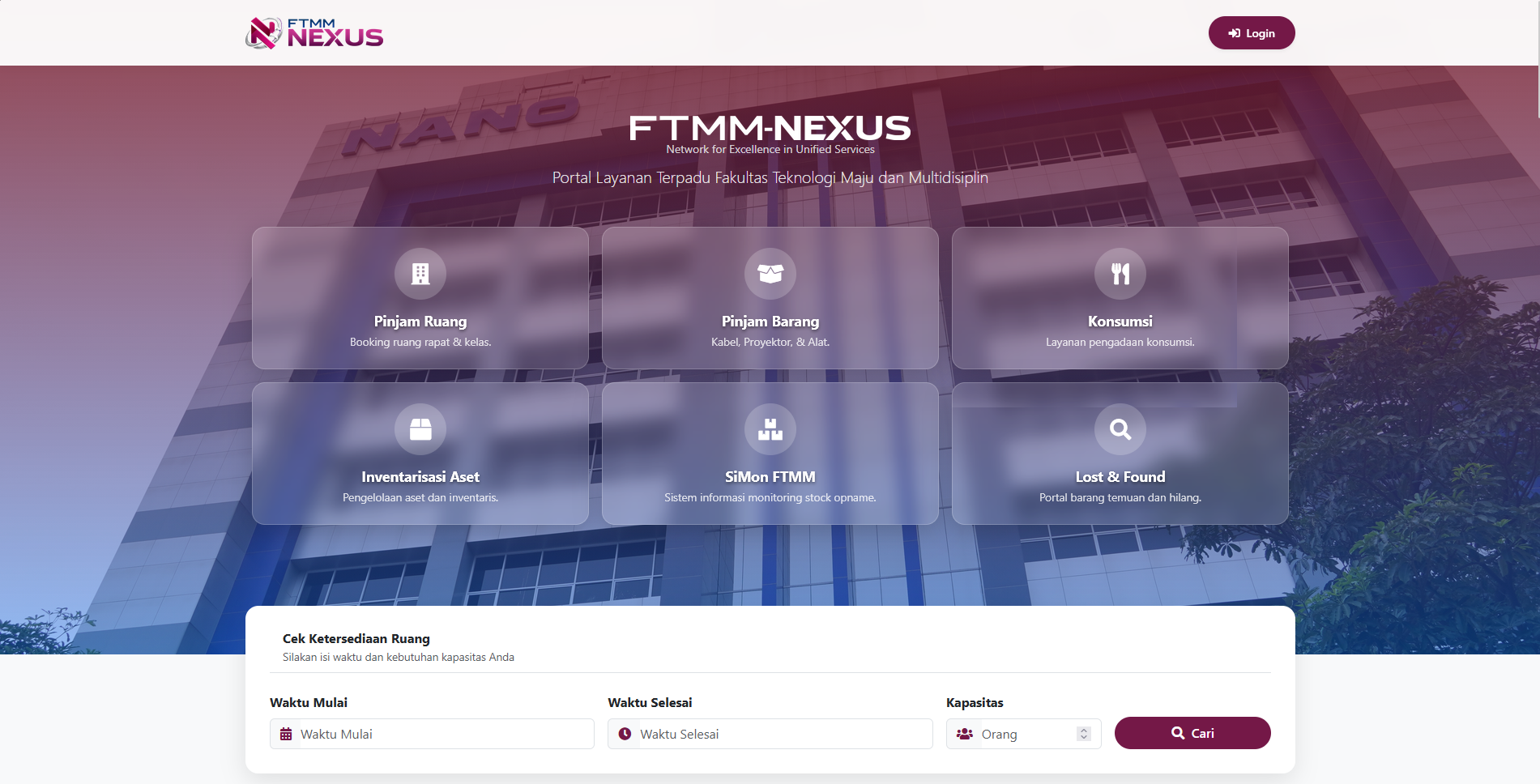 Landing Page FTMM-Nexus